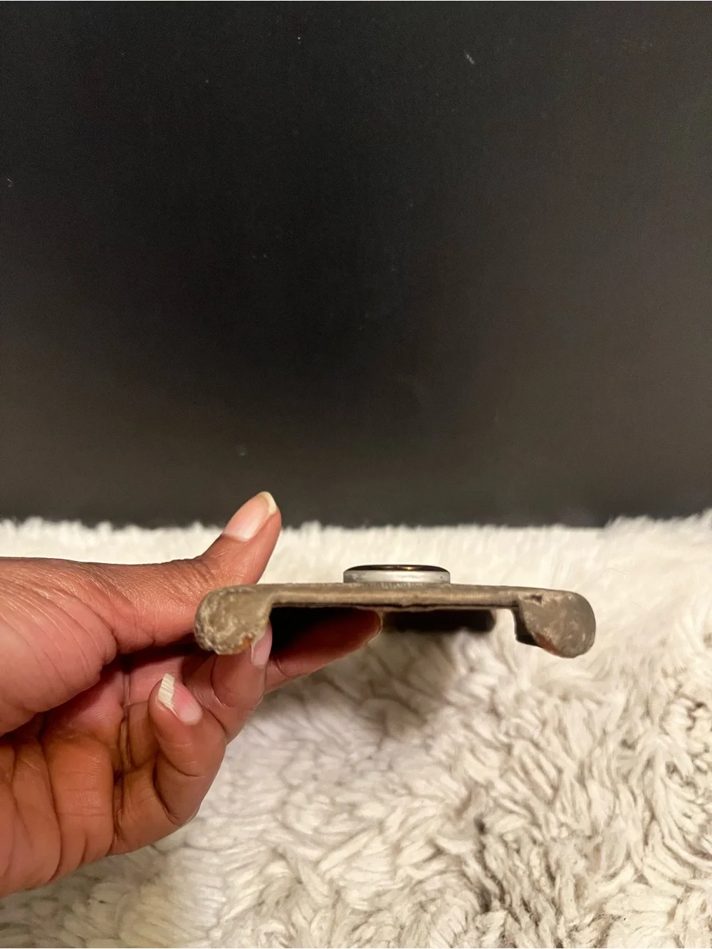 Gucci Beige Monogram Phone Case with Gold Double G Accent